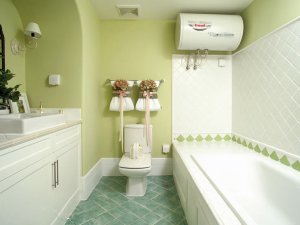 清新田园风格卫生间效果图  浴室面盆图片