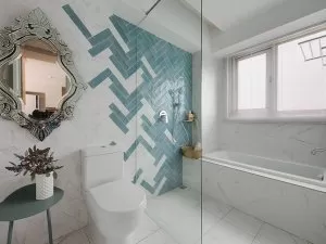 北欧风格公寓卫生间装修效果图 卫生间浴缸图片