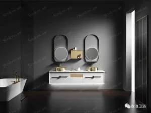 森浪卫浴效果图 表白系列浴室柜产品图片