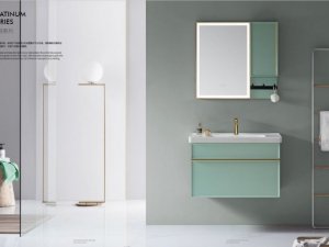 东鹏卫浴效果图 铂颜系列浴室柜产品图片