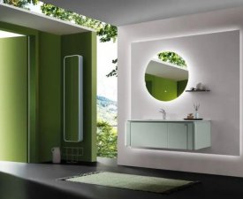 欧凯莎卫浴效果图 伊芙系列浴室柜产品图片