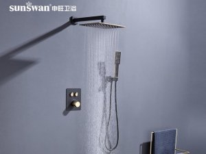 申旺卫浴 暗装花洒系列产品效果图