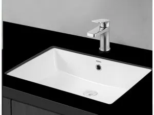 toto卫浴效果图 时尚嵌入式方形洗手盆型号LW596RB