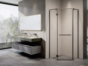 九牧卫浴A4S不锈钢铰链开门淋浴房产品图